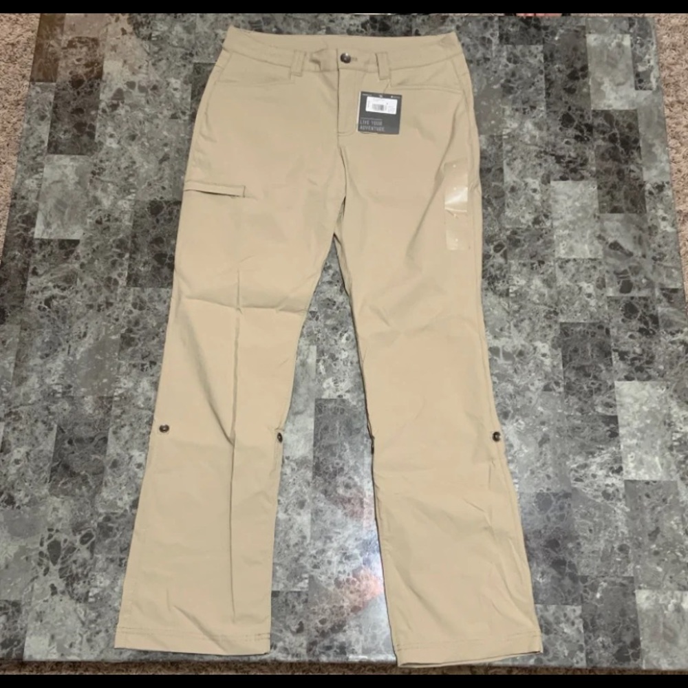 Eddie Bauer Khaki Straight-Leg Outdoor Pants